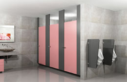 Ceiling-Hung-Washroom Toilet Partitions