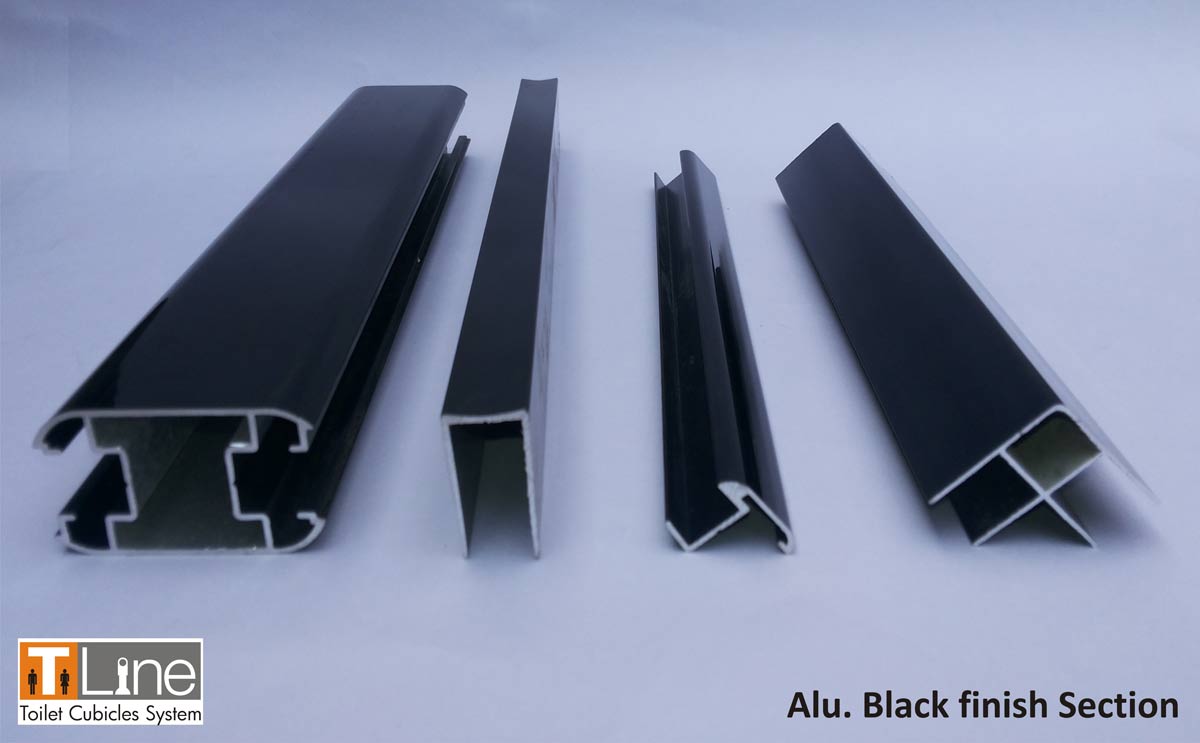 Aluminium Black Finish Section