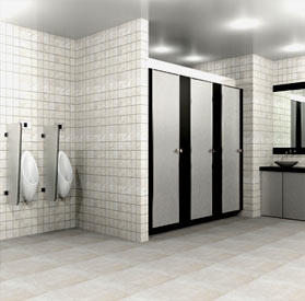 top hung washroom cubicle partition