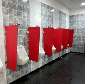 Urinal Toilet Partitions, school urinal partition system, scool toilet partition system